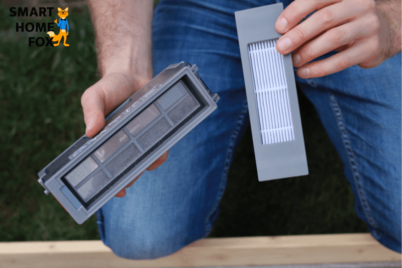 HEPA filter of the Ecovacs Deebot OZMO 950.